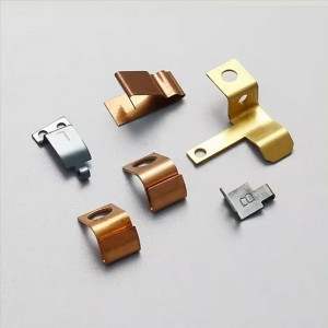 OEM egyedi fém sajtoló alkatrészek réz acél elektromos elektromos elektronikus érintkező