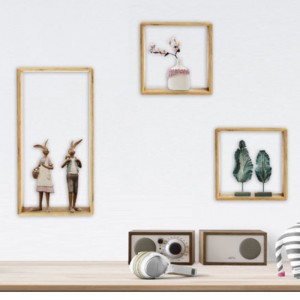 DIR bambusz keret fali dekorációs tároló rendszer készlet