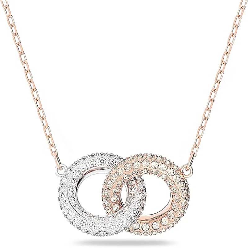 Összefonódó Elegance Swarovski Stone Crystal fülbevaló ésnyaklánc ékszer kollekció