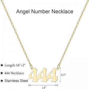 Arany 444 Guardian Necklace Numerology Jewelry