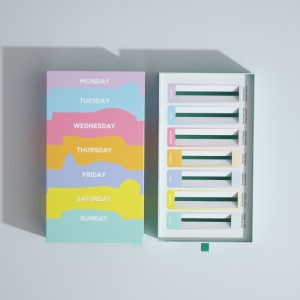 Színes hétköznapi ajándékdoboz