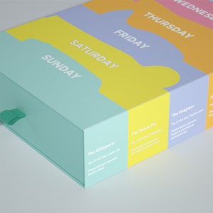 Színes hétköznapi ajándékdoboz