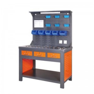 Workbench világítószalaggal és hátlapgal