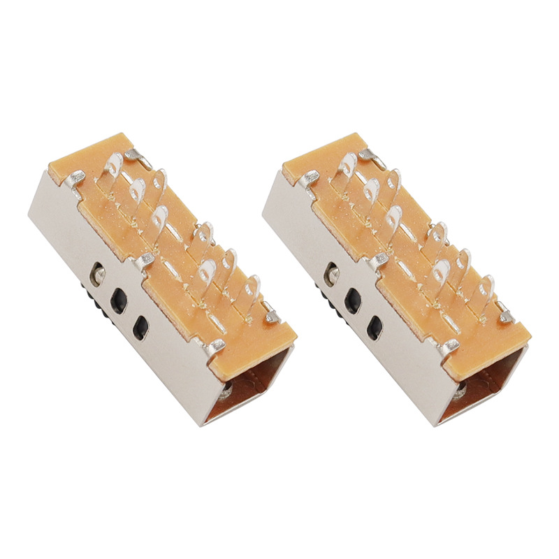 Slide kapcsoló SS23F10 Három-Sebesség -csúszó kapcsoló LED -es világos színű hőmérséklet beállításához és magas-hajszárító motoros motor