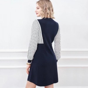 Korai őszi kicsi fordított gallér kötött fél kardigán