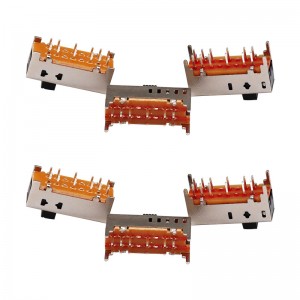 Slide kapcsoló SS25D01 dupla-12. sor-Pin csúszó kapcsoló elektronikus termék mikro függőleges csúszó kapcsoló