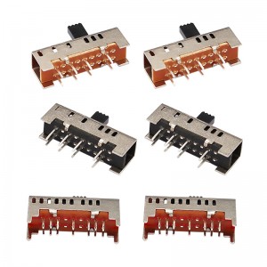 Slide kapcsoló SS23H06, dupla-8. sor-Pin függőleges csúszó kapcsoló, függőleges csúszda kapcsoló az elektromos takaróhoz az elektromos fűtéshez