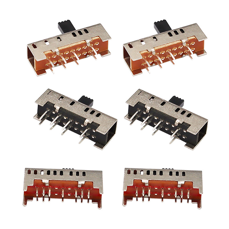 Slide kapcsoló SS23H06, dupla-8. sor-Pin függőleges csúszó kapcsoló, függőleges csúszda kapcsoló az elektromos takaróhoz az elektromos fűtéshez