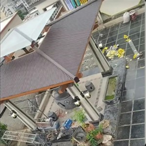 Alumínium panelek anagy fal tetejéhez-alakú kialakítás hőszigetelő tulajdonságokkal