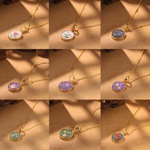 Fém virágos ékszerkészlet