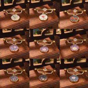 Fém virágos ékszerkészlet