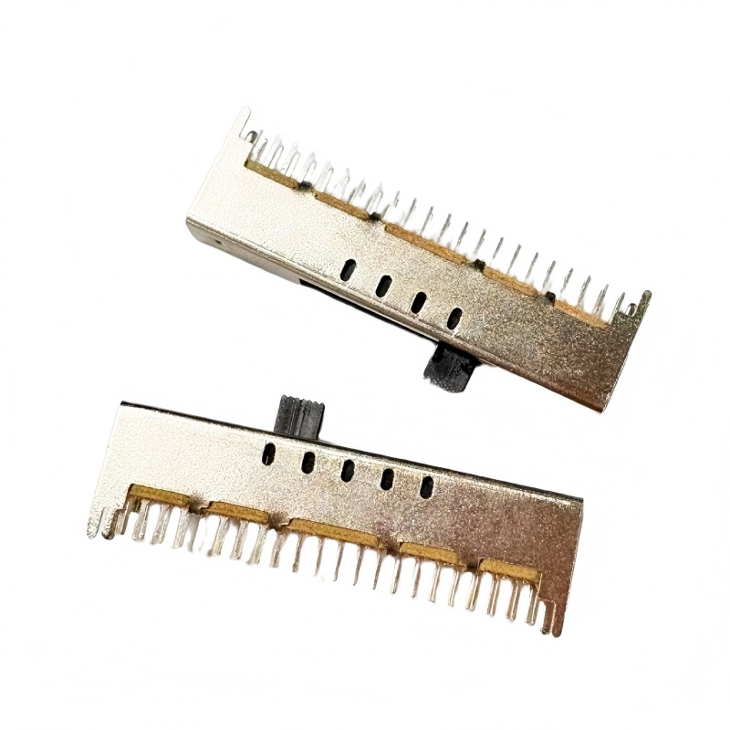 SS csúszókapcsoló-49D01 Függőleges-Felszerelve 9-Dupla pozíció-Pole Double-Soros miniatűr tápkapcsoló játékokhoz