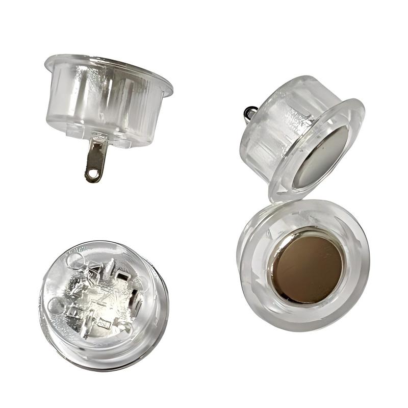 Tapintat kapcsoló (nincs fény) 12 mm-es süllyesztett szekrényekhez és szekrényekhez; 5 V érintés-szabályozható, szabályozható LED lámpa mozgásérzékelővel